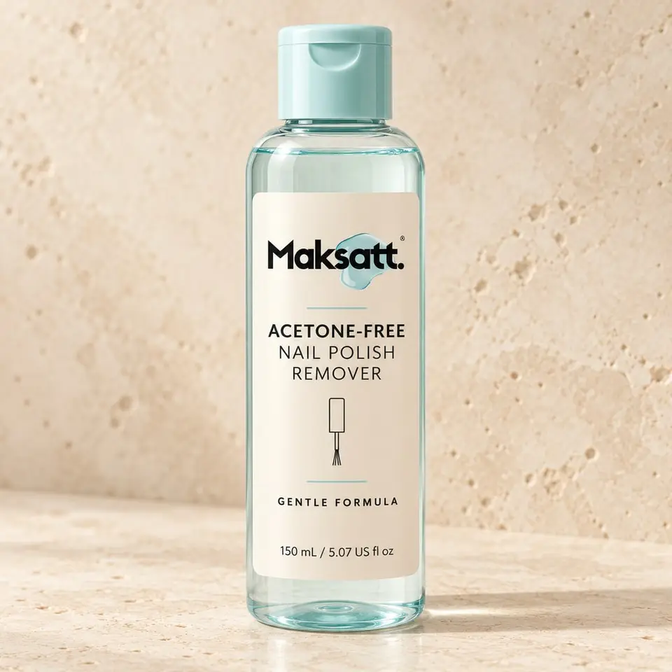 Acetone-Free Nail Polish Remover — digital packaging concept, view 1 of 3