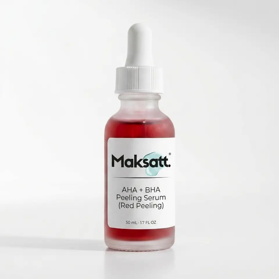 AHA + BHA Peeling Serum (Red Peeling) — digital packaging concept, view 1 of 3
