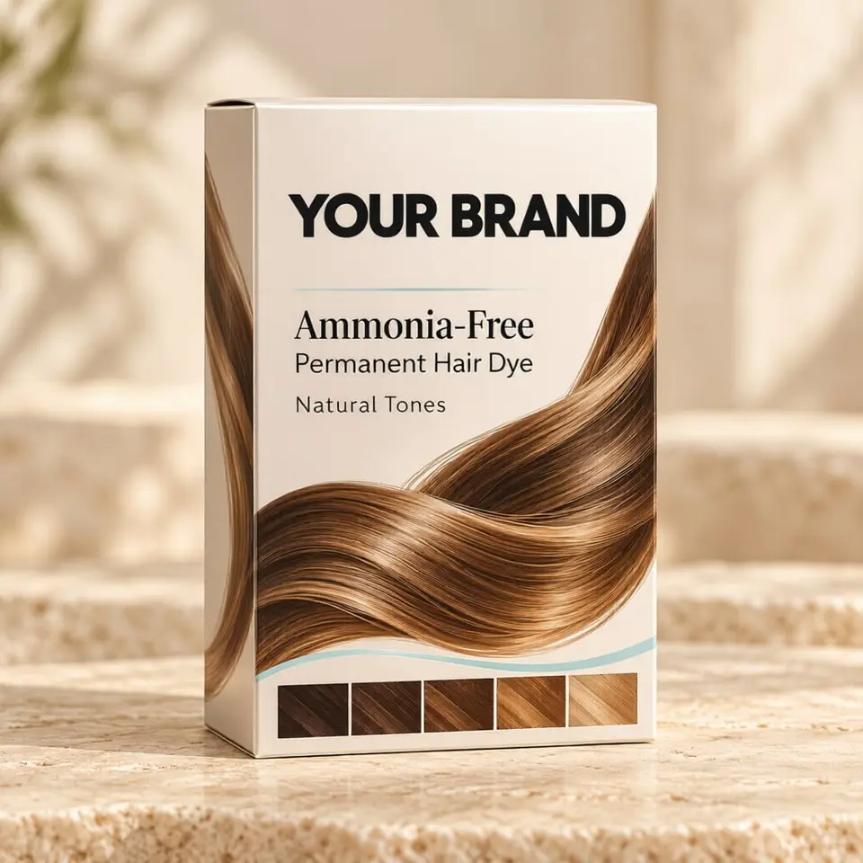 Ammonia-Free Permanent Hair Dye (Natural Tones) — your brand — private-label concept, view 1 of 3