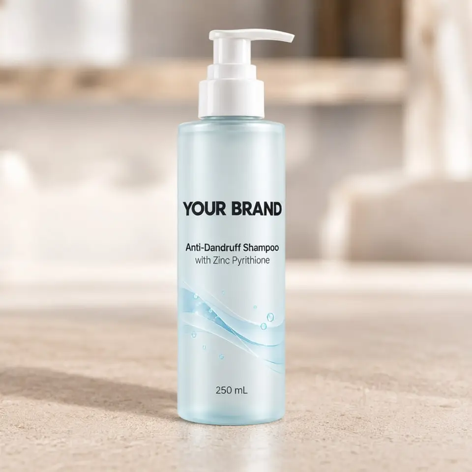Anti-Dandruff Shampoo (with Zinc Pyrithione) — your brand — private-label concept, view 1 of 3