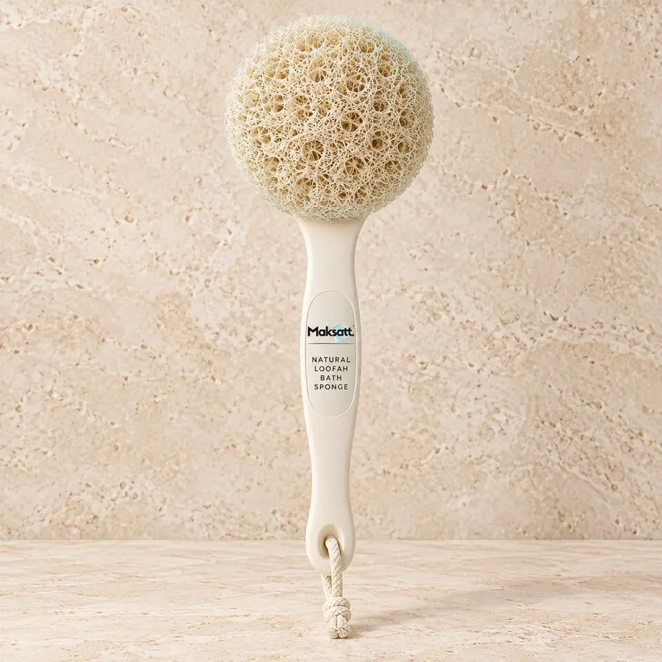 Bath Sponge / Natural Loofah — digital packaging concept, view 1 of 3