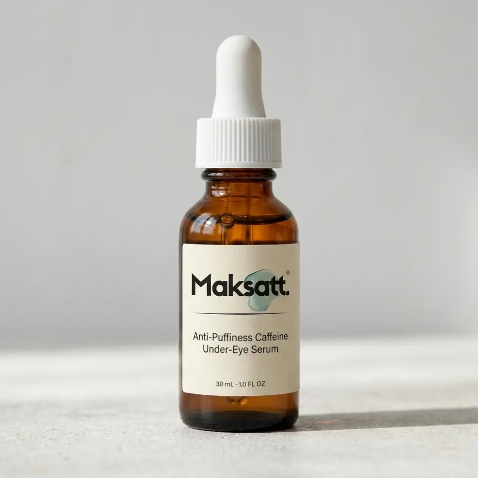 Anti-Puffiness Caffeine Under-Eye Serum — digital packaging concept, view 1 of 3