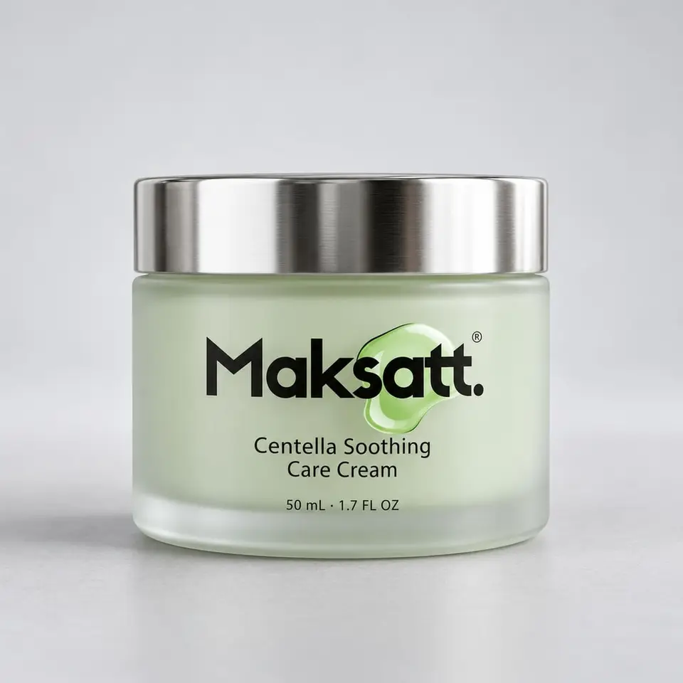 Centella Soothing Care Cream — digital packaging concept, view 1 of 3