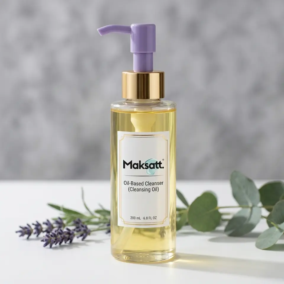 Oil-Based Cleanser (Cleansing Oil) — digital packaging concept, view 1 of 3