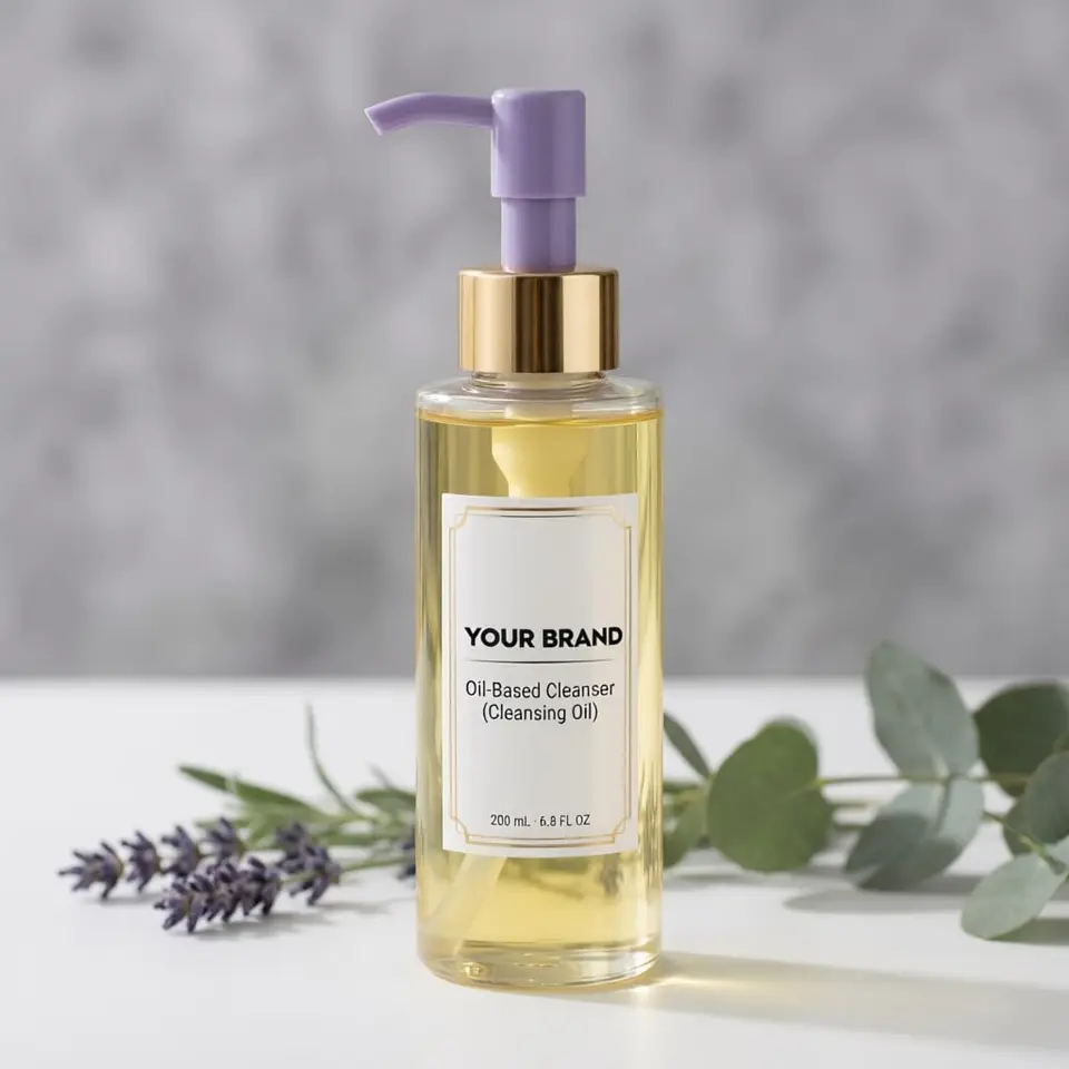 Oil-Based Cleanser (Cleansing Oil) — your brand — private-label concept, view 1 of 3