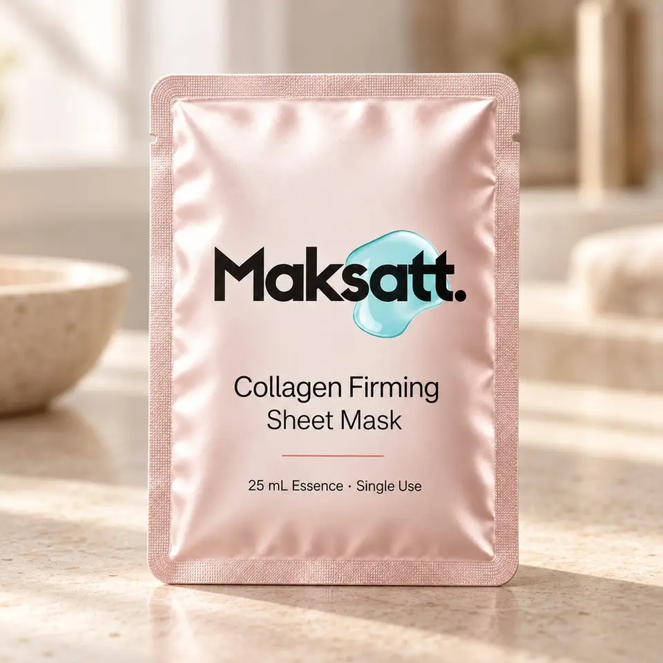 Collagen Firming Sheet Mask — digital packaging concept, view 1 of 3