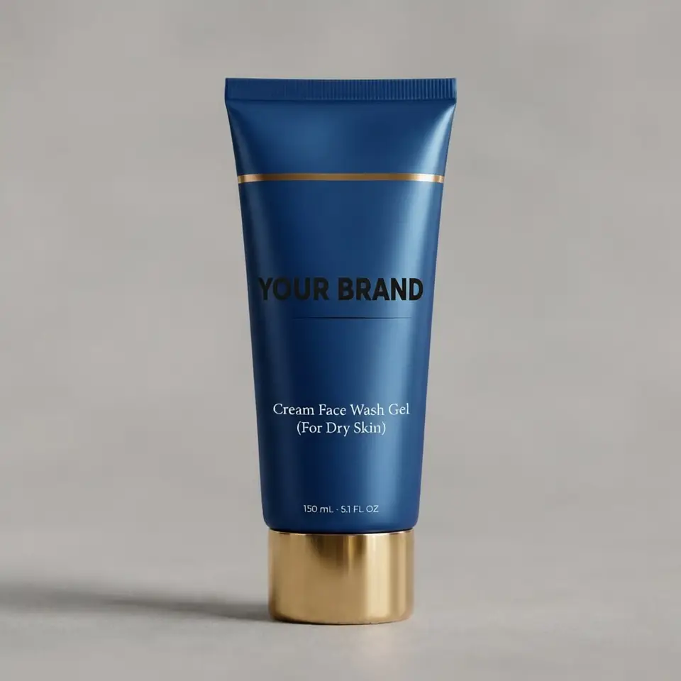 Cream Face Wash Gel (For Dry Skin) — your brand — private-label concept, view 1 of 3