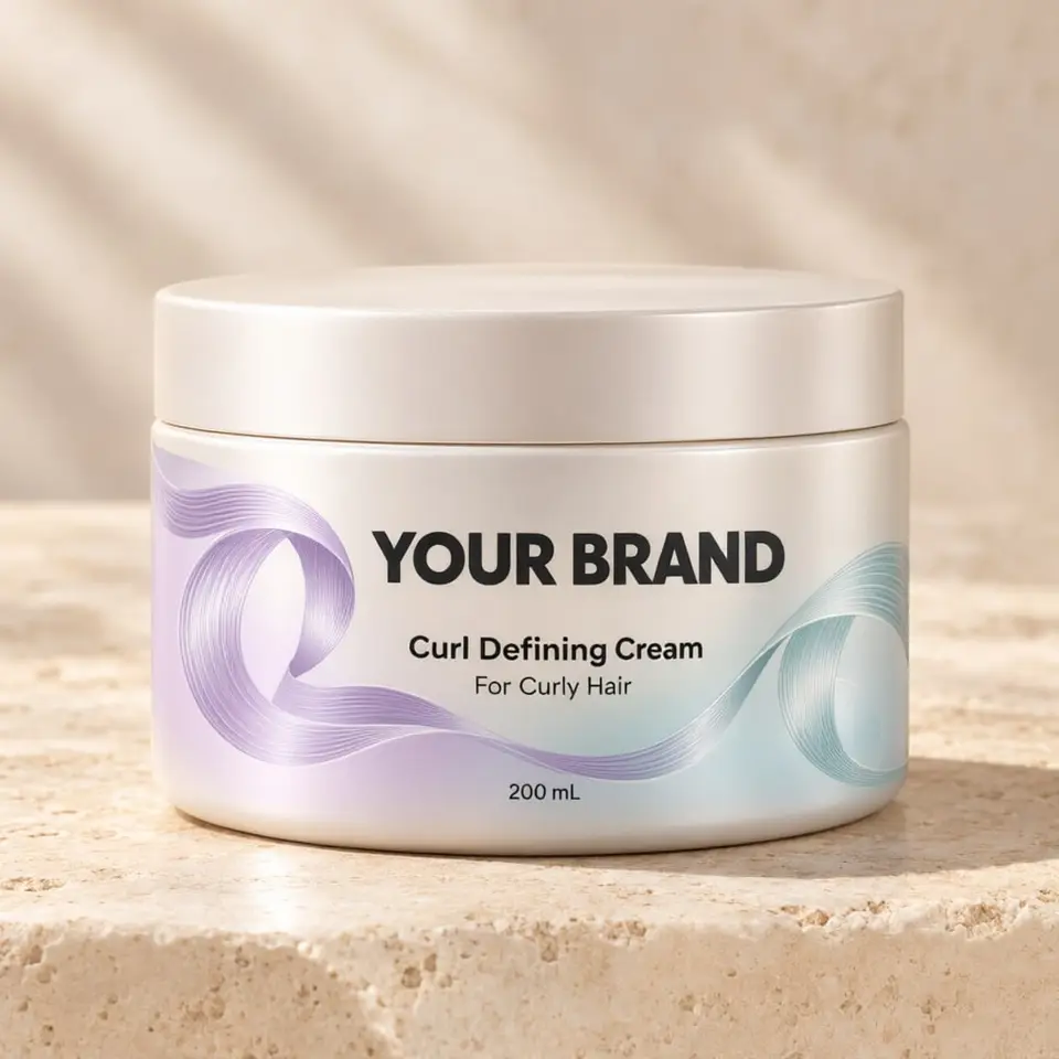 Curl Defining Cream (For Curly Hair) — your brand — private-label concept, view 1 of 3