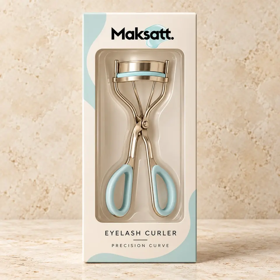 Eyelash Curler — digital packaging concept, view 1 of 3