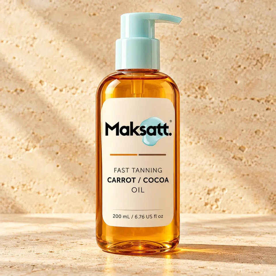 Fast Tanning Carrot / Cocoa Oil — digital packaging concept, view 1 of 3