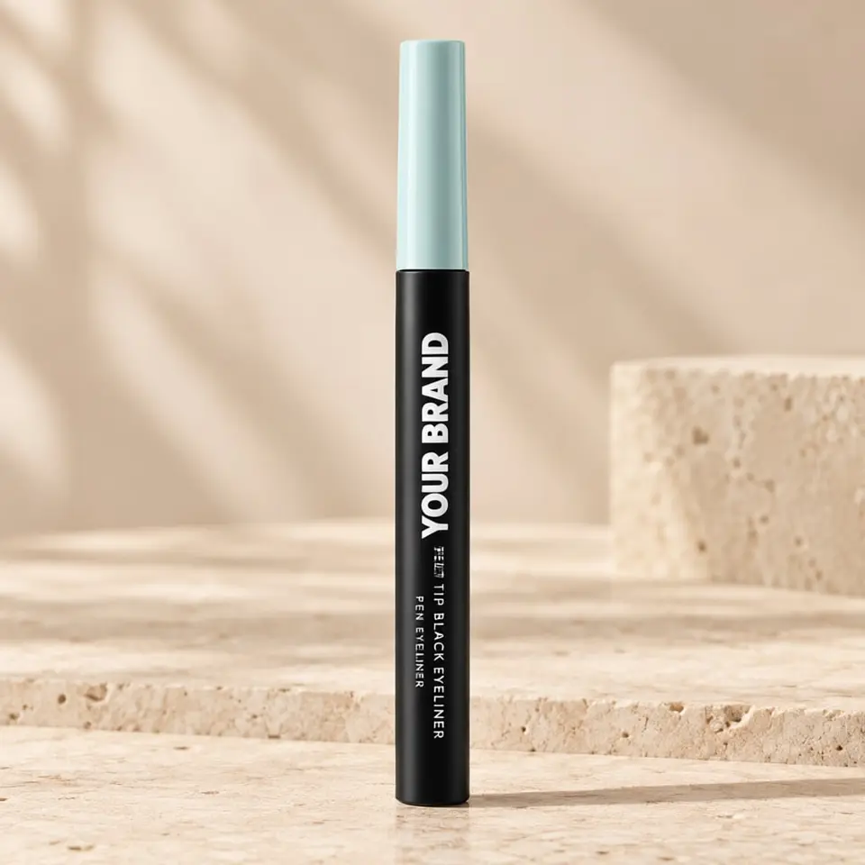 Felt Tip Black Eyeliner (Pen Eyeliner) — your brand — private-label concept, view 1 of 3