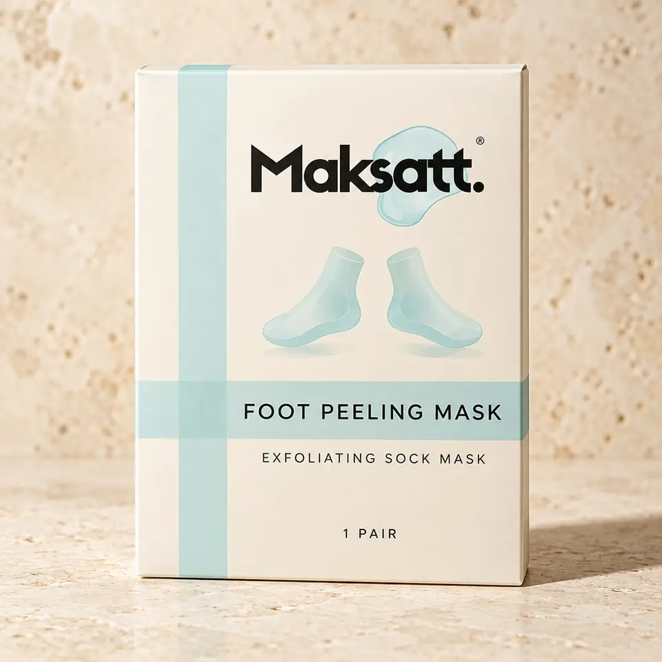Foot Peeling Mask (Exfoliating Sock Mask) — digital packaging concept, view 1 of 3