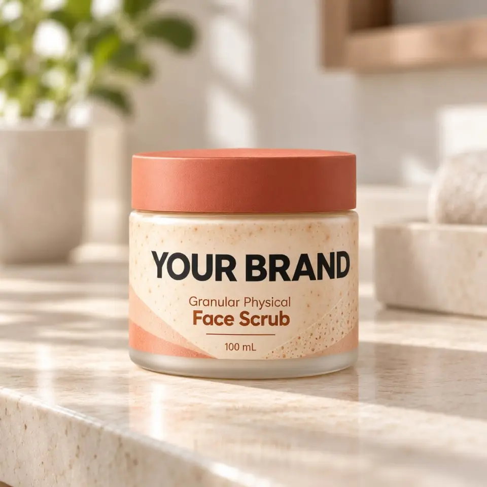 Granular Physical Face Scrub — your brand — private-label concept, view 1 of 3