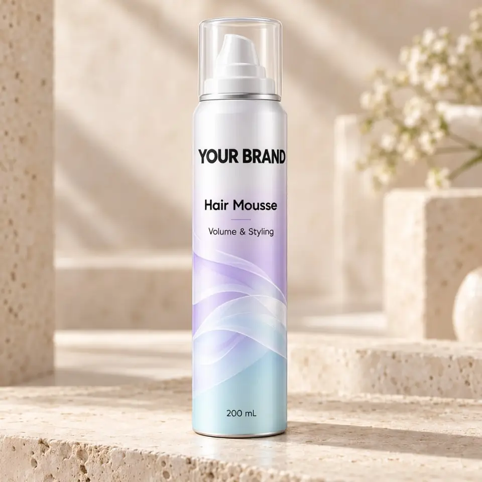 Hair Mousse (Volume and Styling) — your brand — private-label concept, view 1 of 3