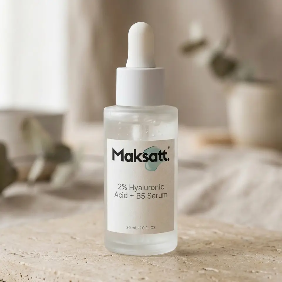 2% Hyaluronic Acid + B5 Serum — digital packaging concept, view 1 of 3