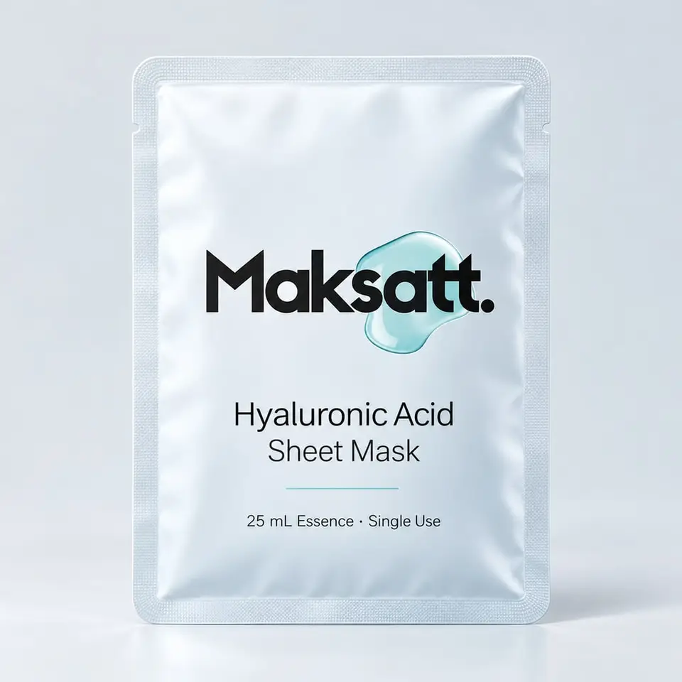 Hyaluronic Acid Sheet Mask — digital packaging concept, view 1 of 3