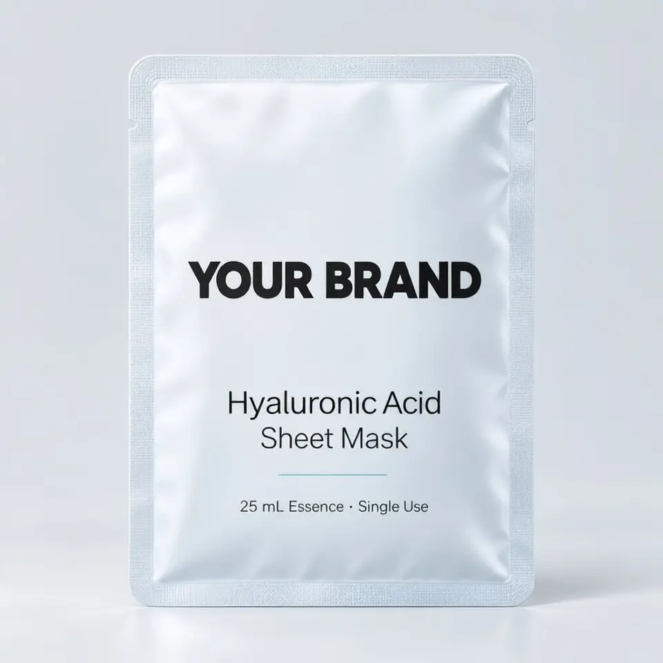 Hyaluronic Acid Sheet Mask — your brand — private-label concept, view 1 of 3
