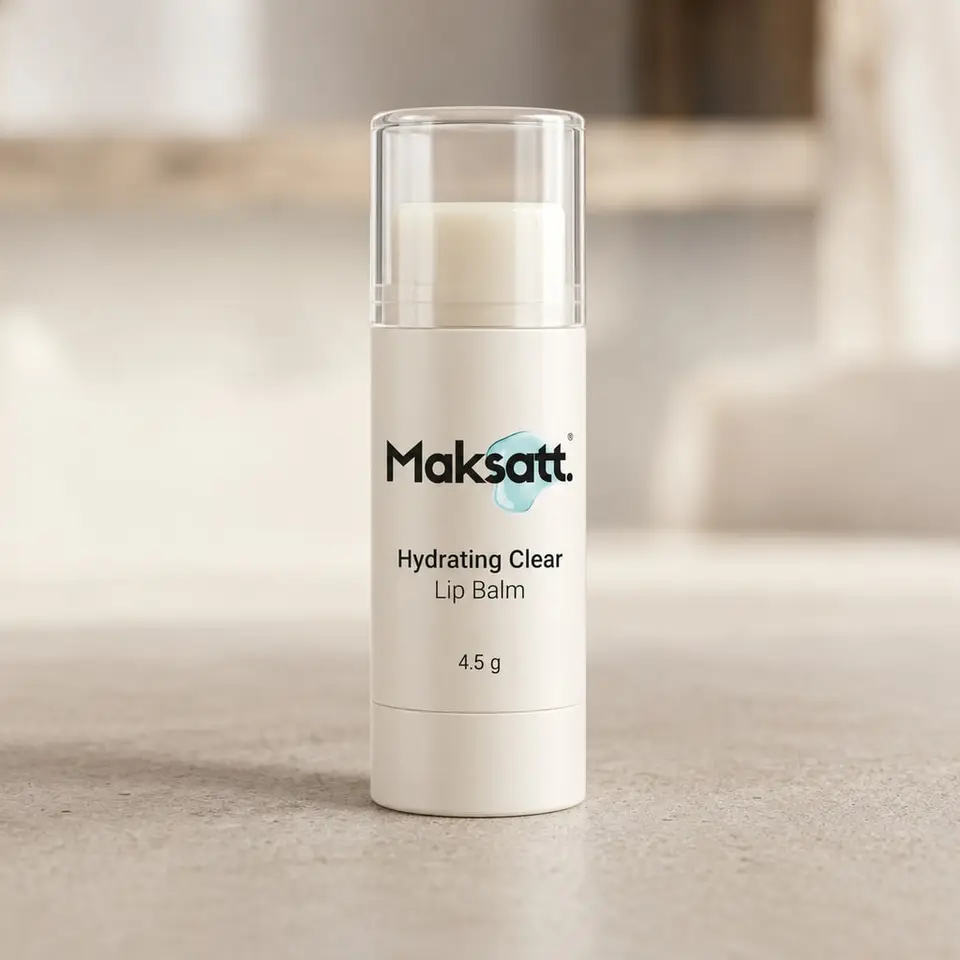 Hydrating Clear Lip Balm — digital packaging concept, view 1 of 3