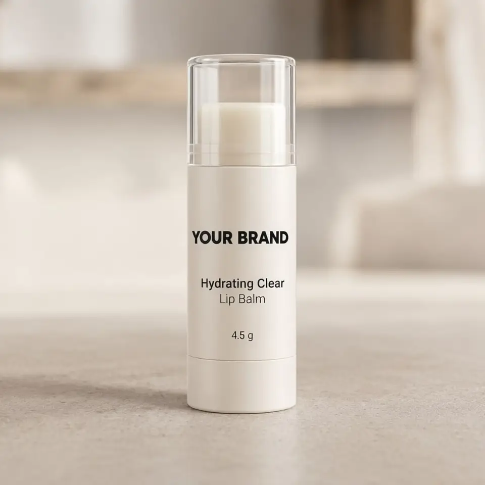 Hydrating Clear Lip Balm — your brand — private-label concept, view 1 of 3