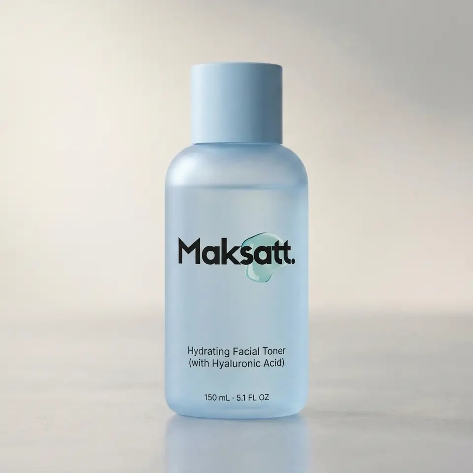 Hydrating Facial Toner (with Hyaluronic Acid) — digital packaging concept, view 1 of 3