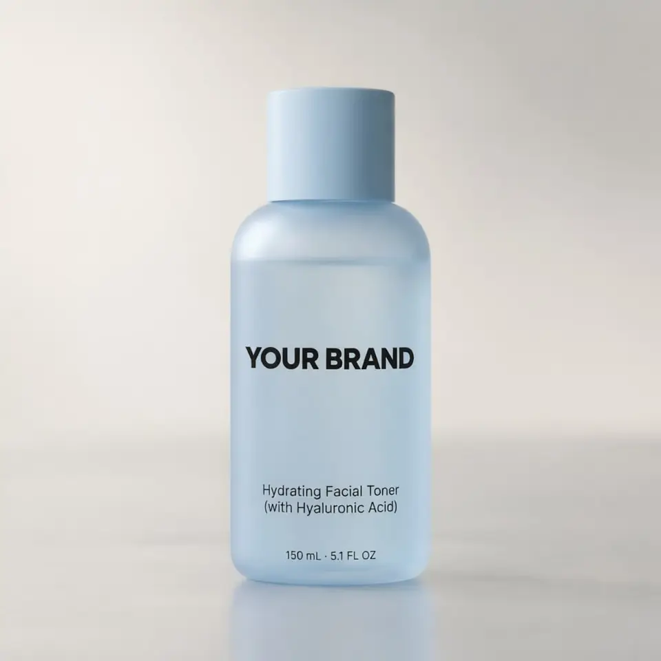 Hydrating Facial Toner (with Hyaluronic Acid) — your brand — private-label concept, view 1 of 3