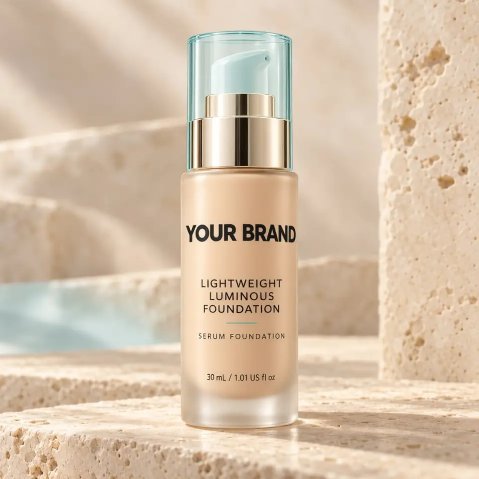 Lightweight Luminous Foundation (Serum Foundation) — your brand — private-label concept, view 1 of 3