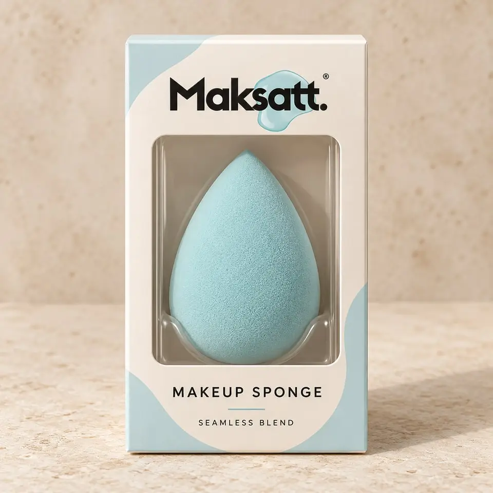 Makeup Sponge (Beauty Blender Alternative) — digital packaging concept, view 1 of 3