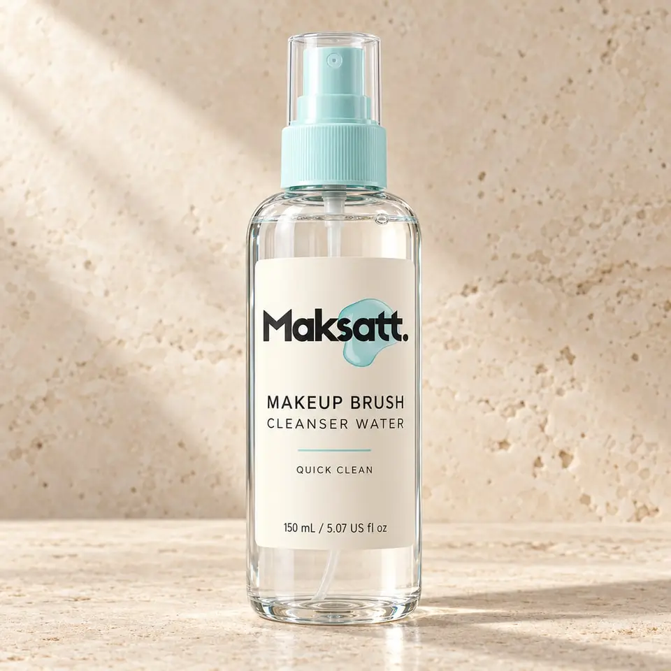 Makeup Brush Cleanser Water — digital packaging concept, view 1 of 3
