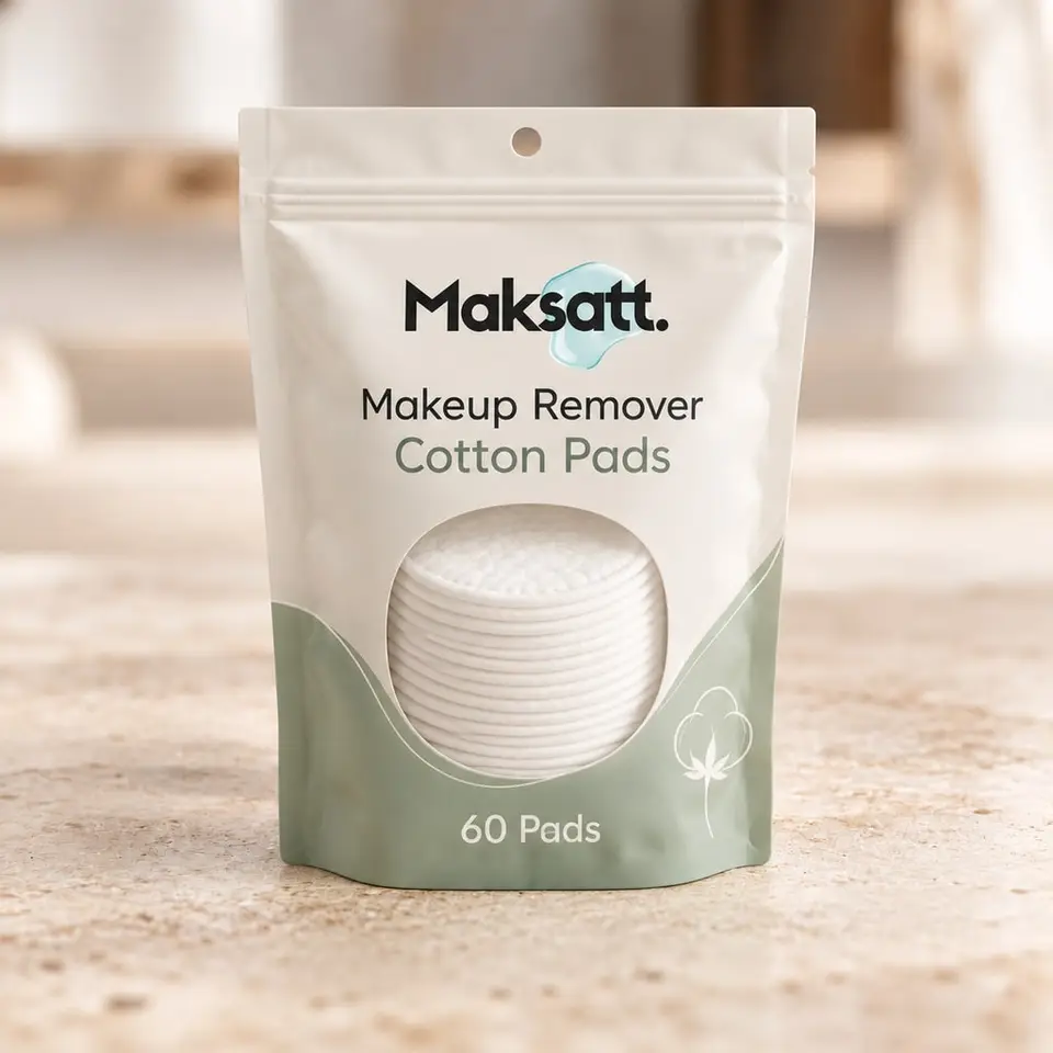 Makeup Remover Cotton Pads — digital packaging concept, view 1 of 3
