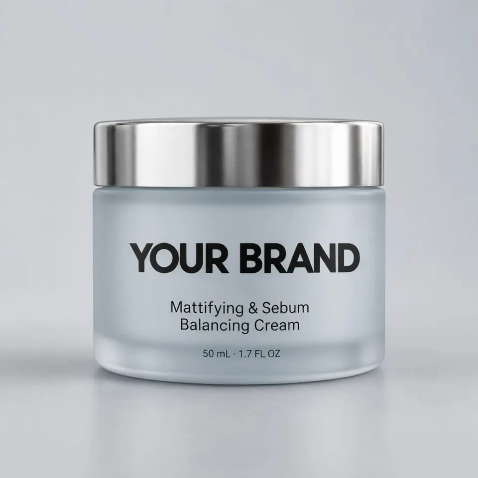 Mattifying and Sebum Balancing Cream — your brand — private-label concept, view 1 of 3