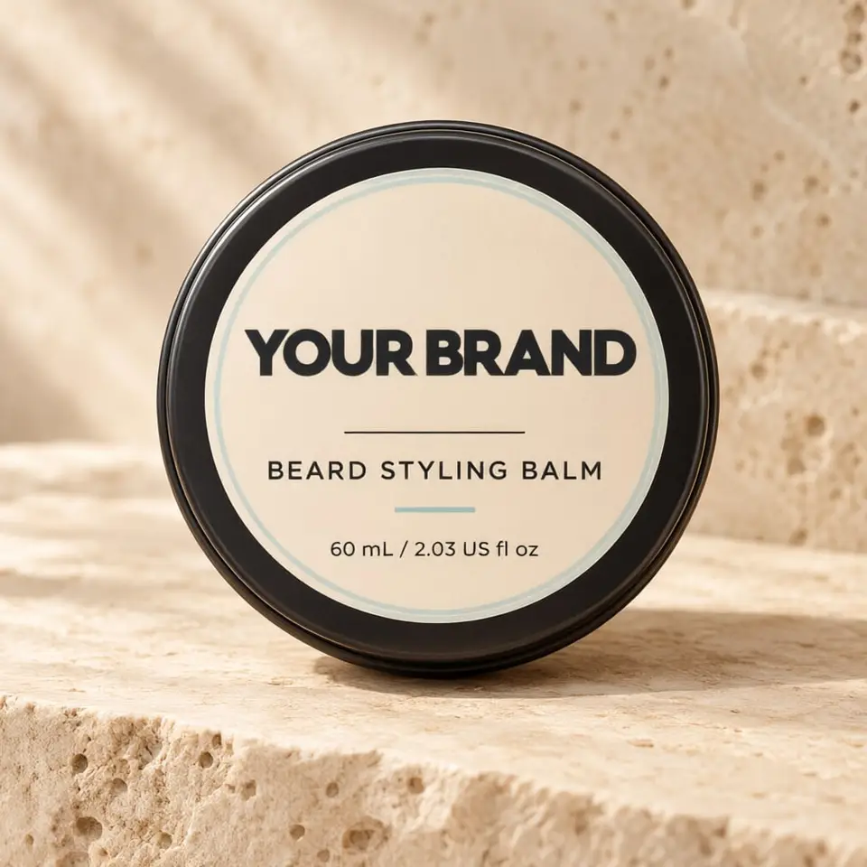 Men's Beard Styling Balm — your brand — private-label concept, view 1 of 3