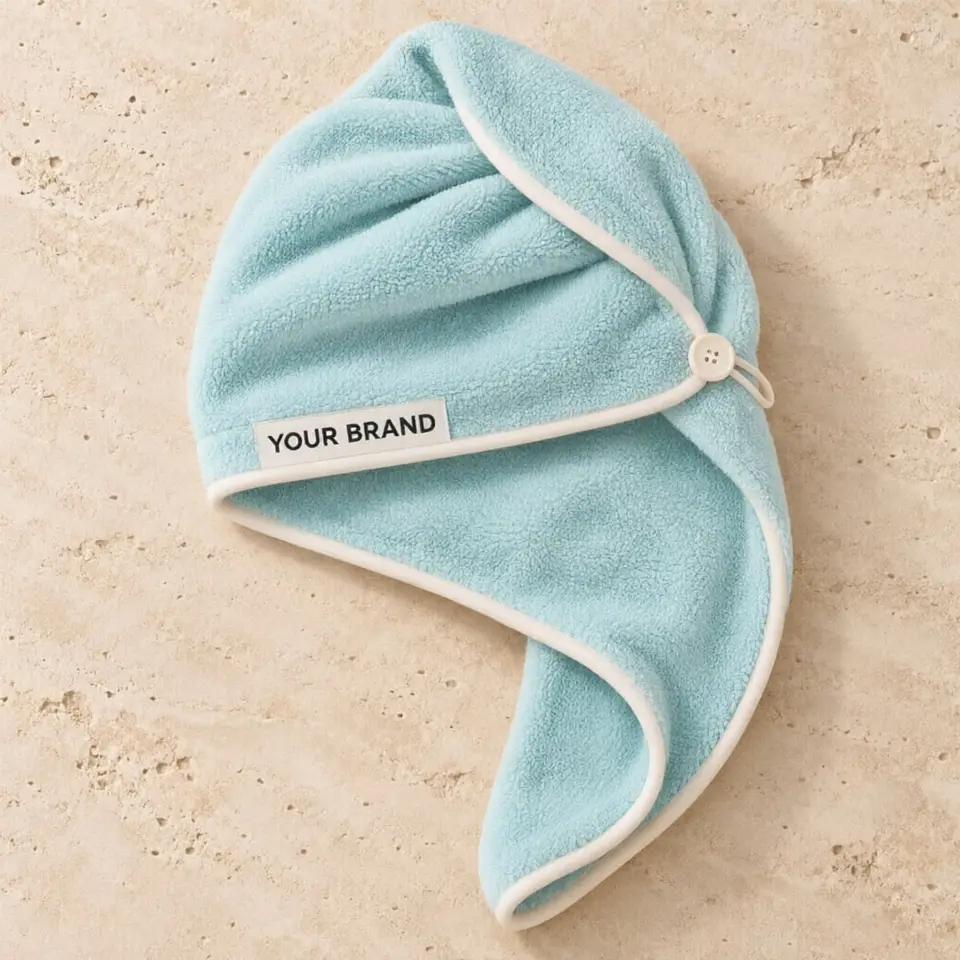 Microfiber Hair Towel Wrap — your brand — private-label concept, view 1 of 3