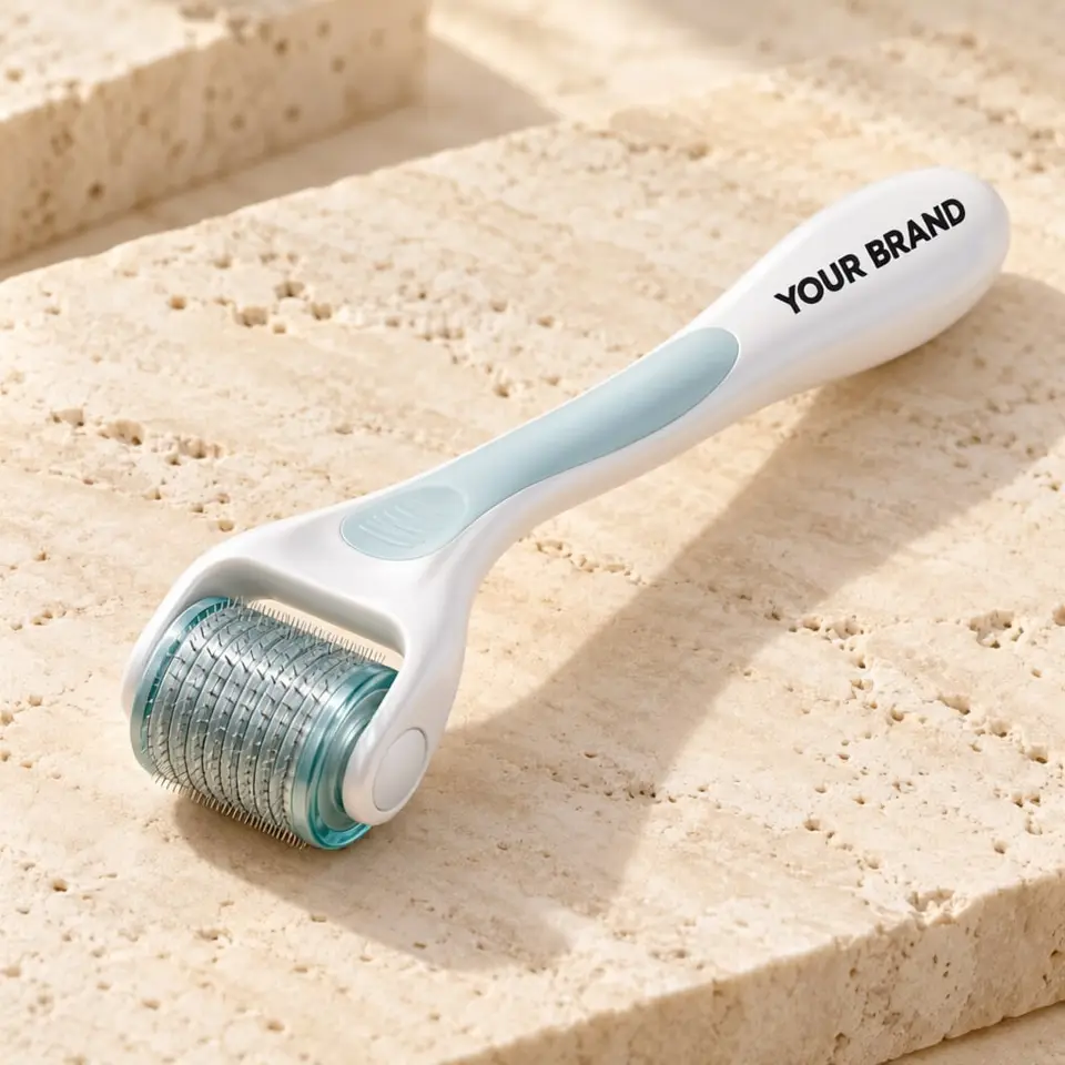 Microneedling Scalp Roller (Dermaroller) — your brand — private-label concept, view 1 of 3
