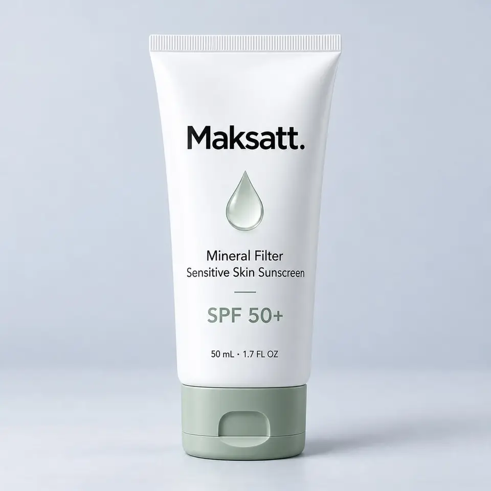Mineral Filter Sunscreen for Sensitive Skin — digital packaging concept, view 1 of 3