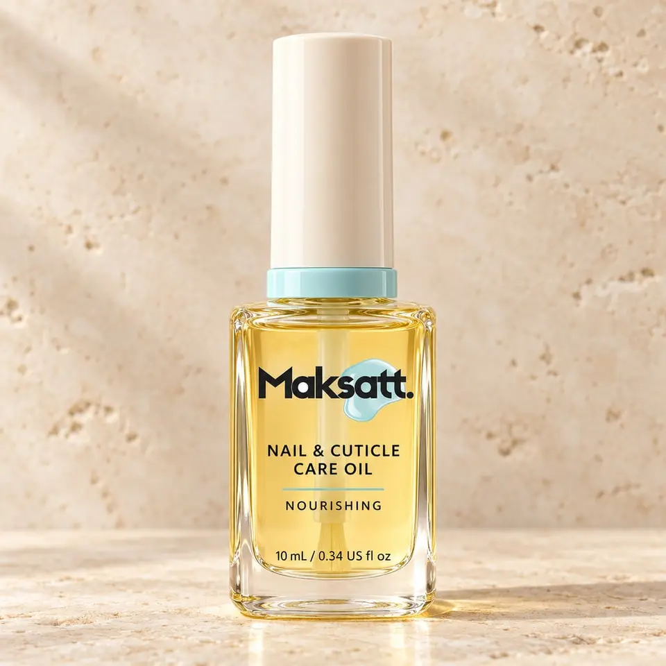 Nail and Cuticle Care Oil — digital packaging concept, view 1 of 3