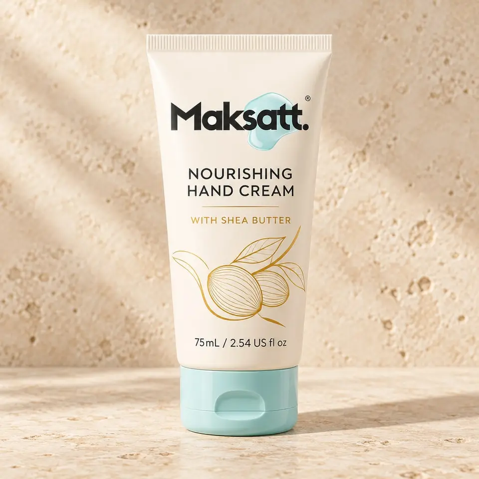 Nourishing Hand Cream (with Shea Butter) — digital packaging concept, view 1 of 3