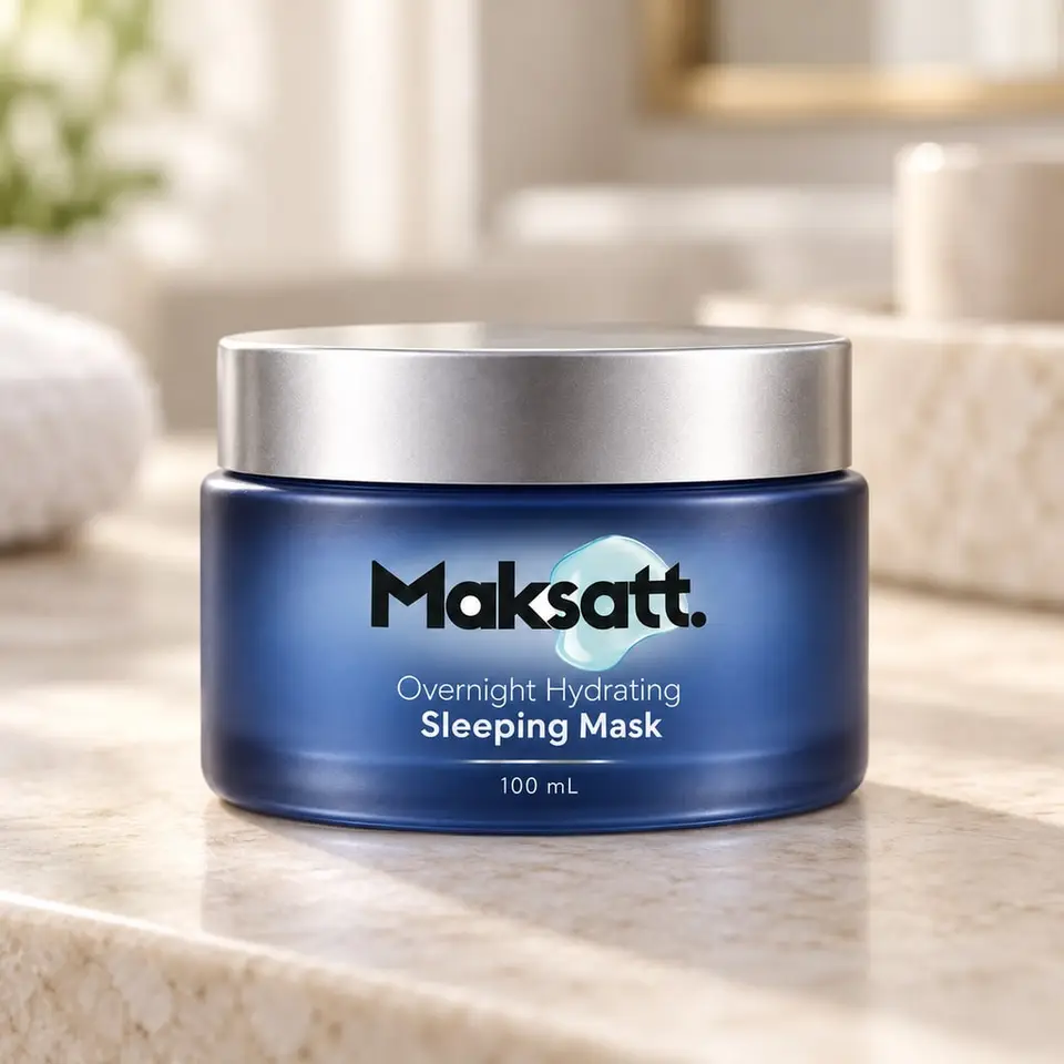 Overnight Hydrating Sleeping Mask — digital packaging concept, view 1 of 3