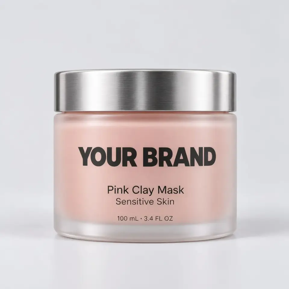 Clay Mask (Pink Clay - Sensitive Skin) — your brand — private-label concept, view 1 of 3