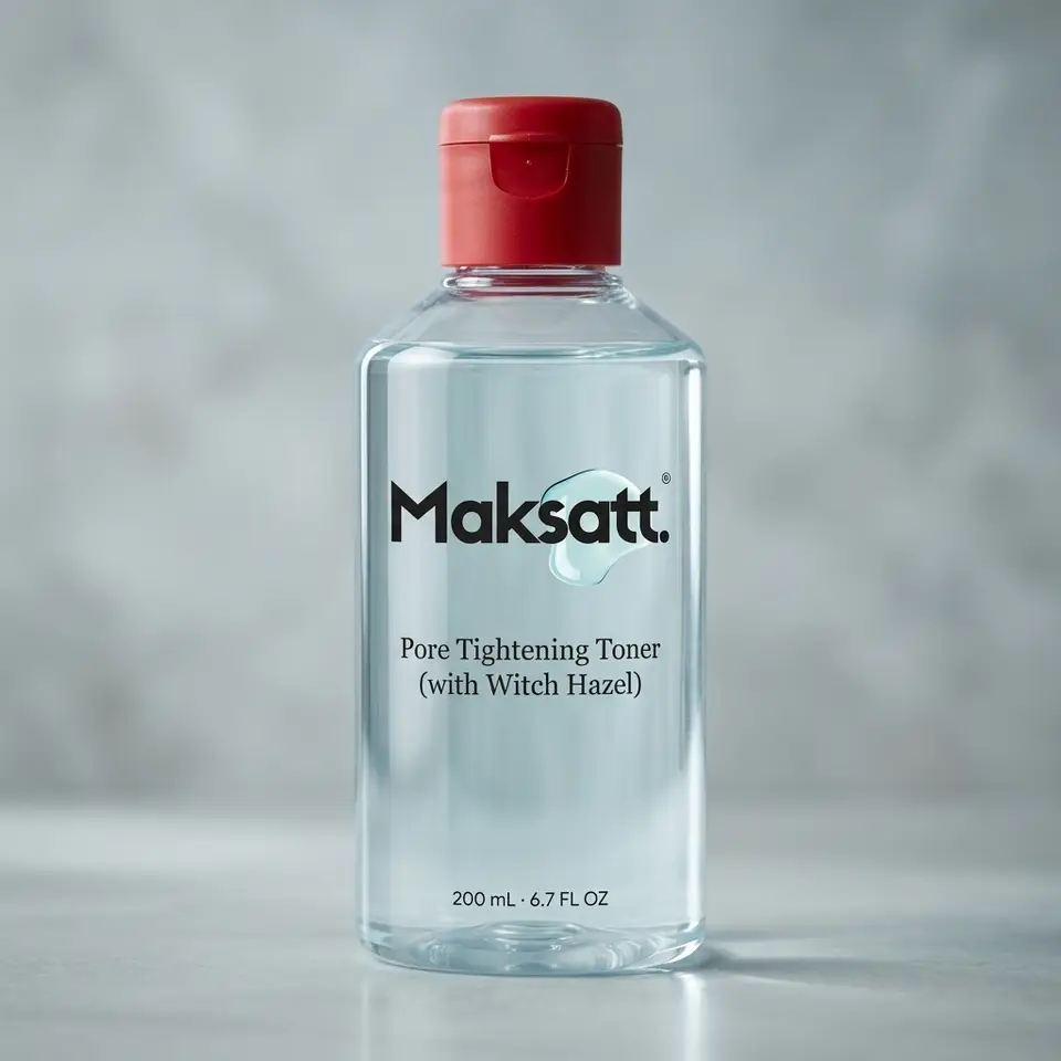 Pore Tightening Toner (with Witch Hazel) — digital packaging concept, view 1 of 3