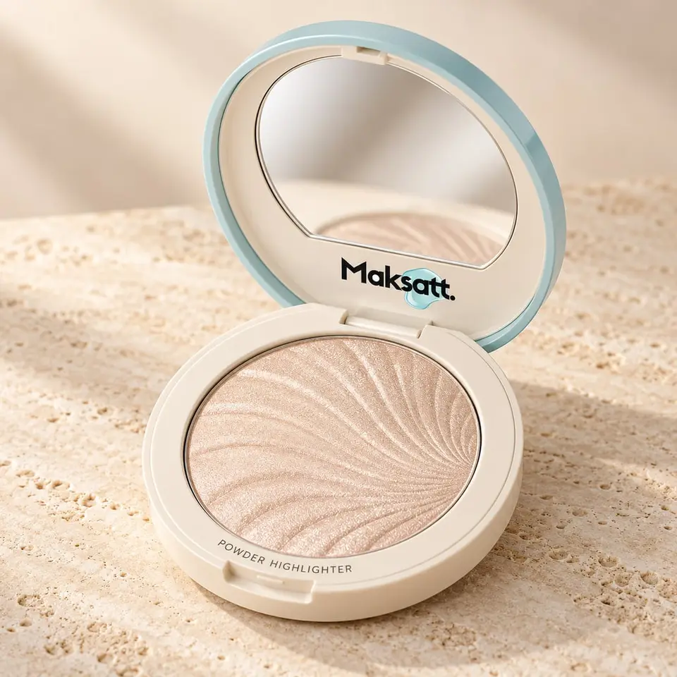 Powder Highlighter — digital packaging concept, view 1 of 3