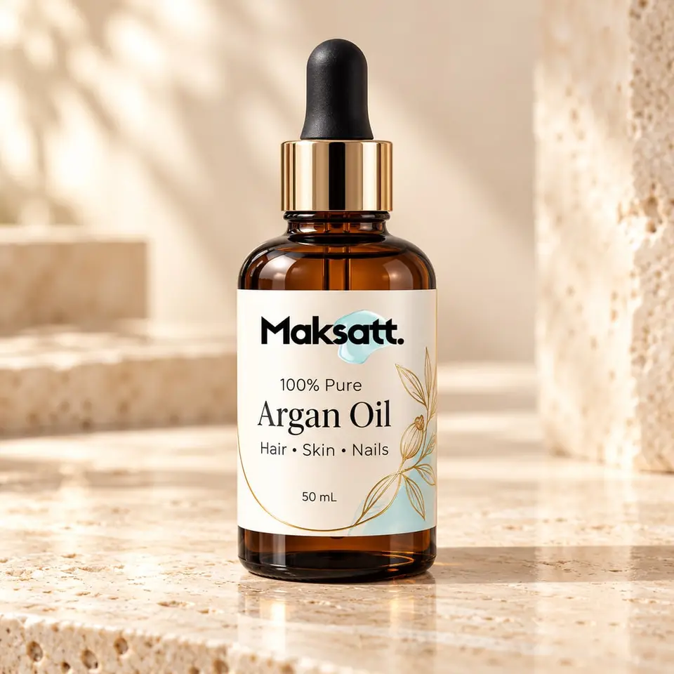 100% Pure Argan Oil — digital packaging concept, view 1 of 3