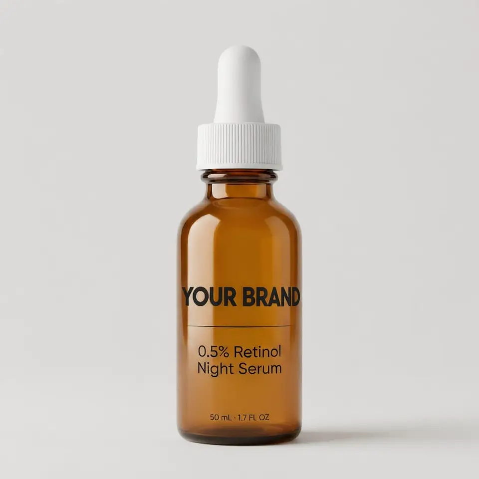 0.5% Retinol Night Serum — your brand — private-label concept, view 1 of 3