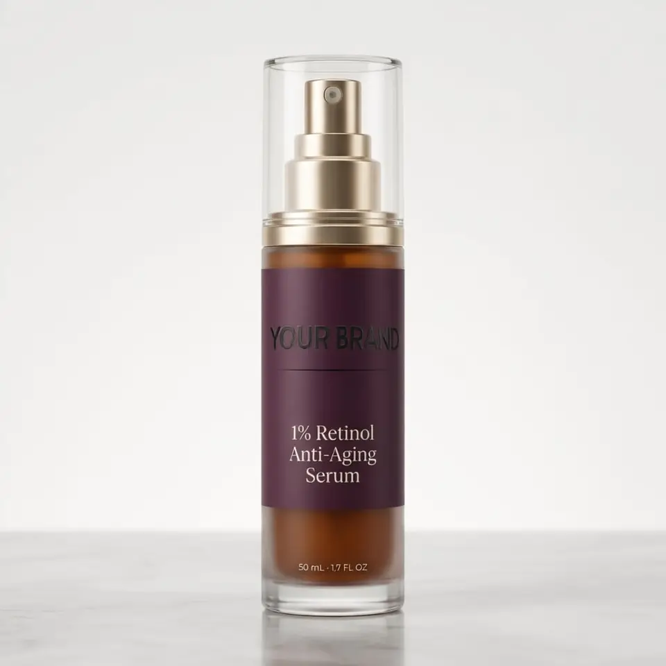 1% Retinol Anti-Aging Serum — your brand — private-label concept, view 1 of 3