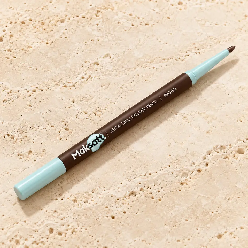 Retractable Eyeliner Pencil (Brown) — digital packaging concept, view 1 of 3