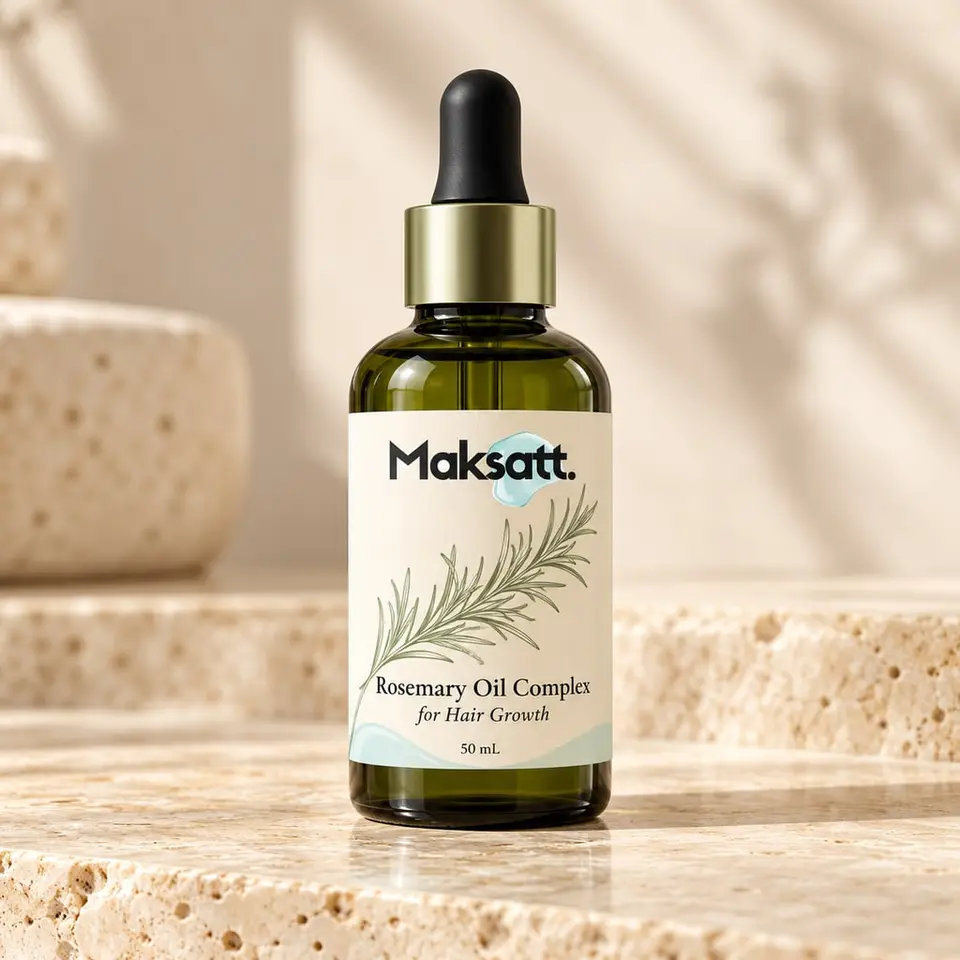 Rosemary Oil Complex for Hair Growth — digital packaging concept, view 1 of 3