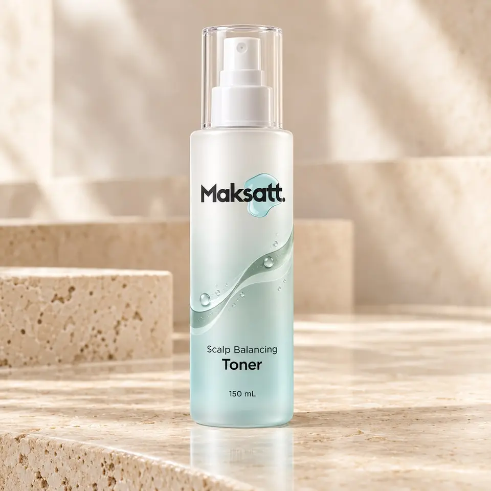 Scalp Balancing Toner — digital packaging concept, view 1 of 3
