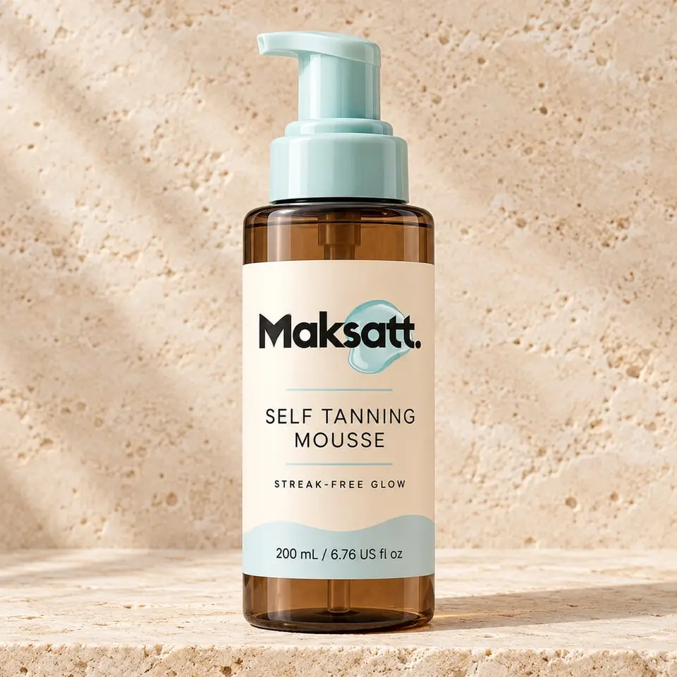 Self Tanning Mousse — digital packaging concept, view 1 of 3