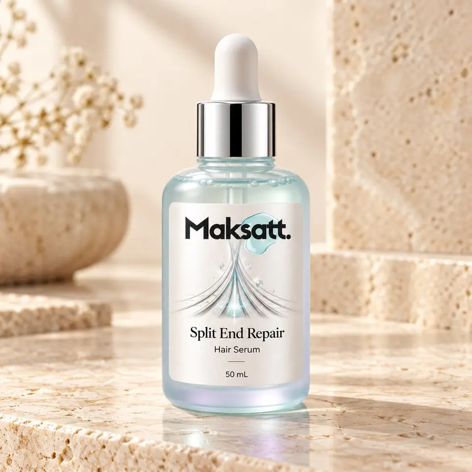 Split End Repair Serum — digital packaging concept, view 1 of 3