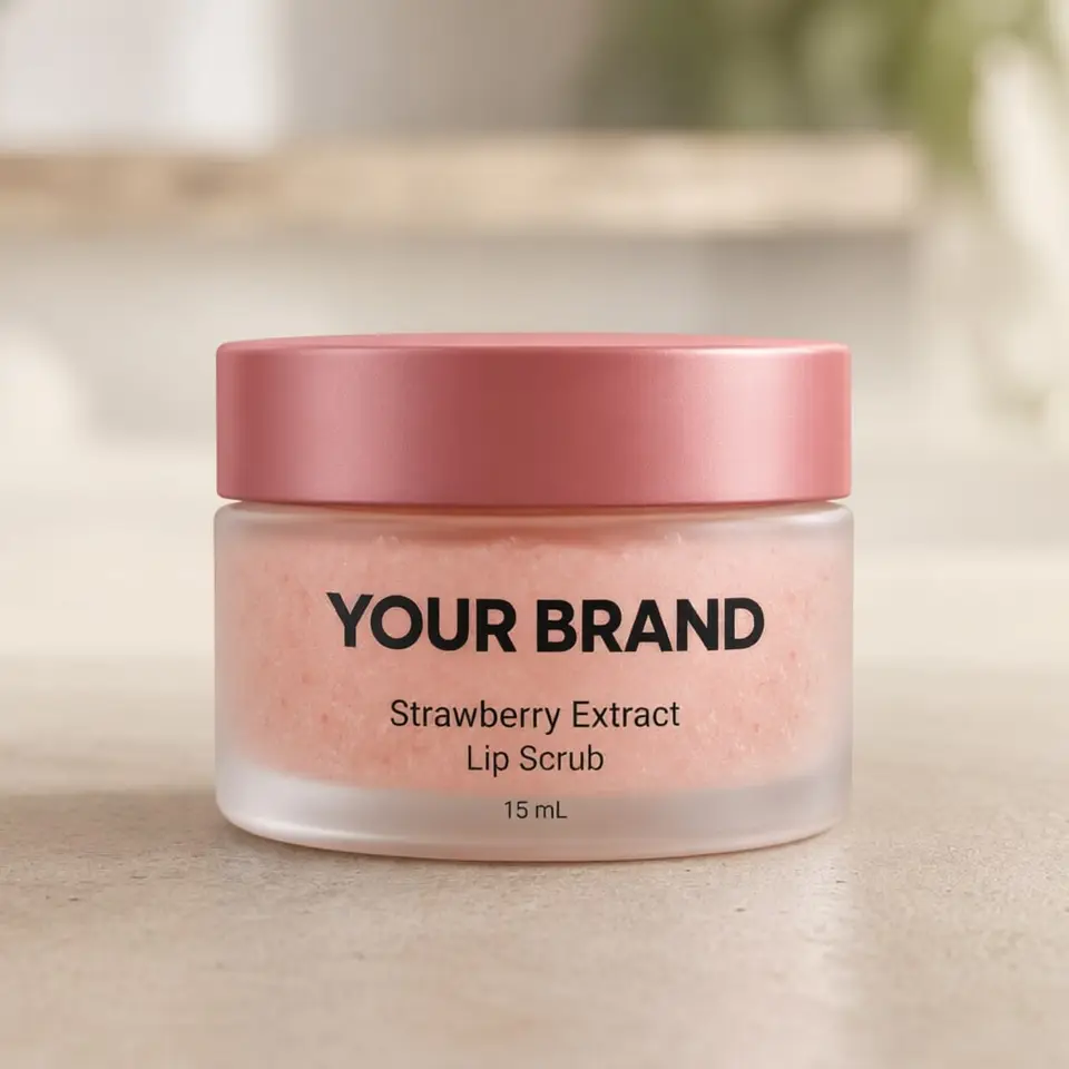 Strawberry Extract Lip Scrub — your brand — private-label concept, view 1 of 3