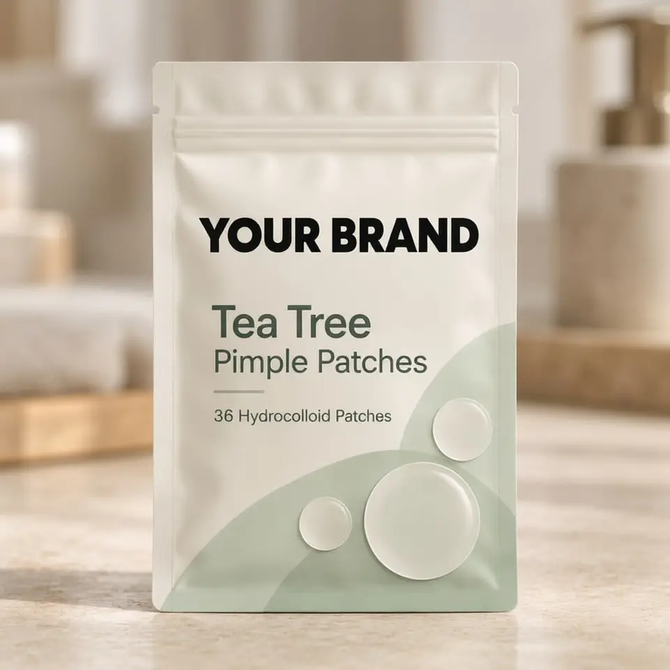Tea Tree Pimple Patches — your brand — private-label concept, view 1 of 3